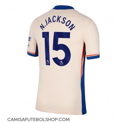 Camisa de time de futebol Chelsea Nicolas Jackson #15 Replicas 2º Equipamento 2024-25 Manga Curta